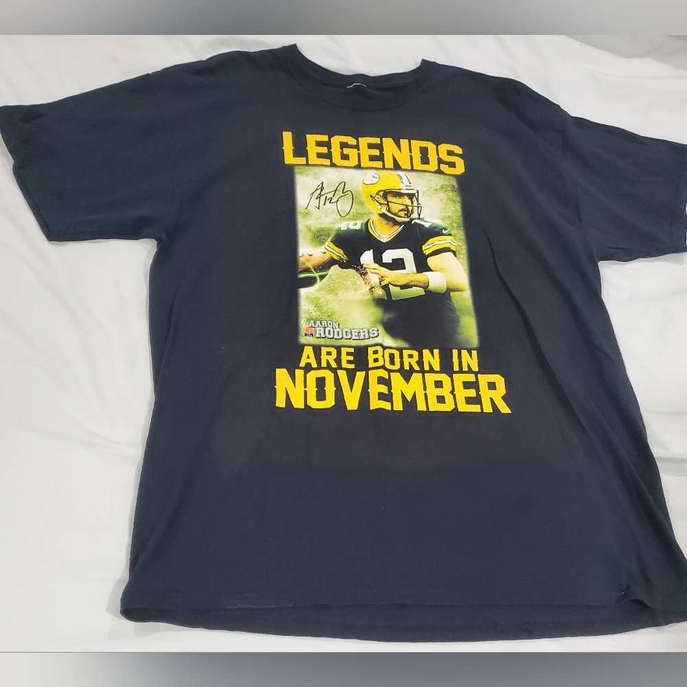 AARON RODGERS Legends T-shirt ☆ Green Bay Packers ☆ Mens XL ☆ EUC - Picture 5 of 6